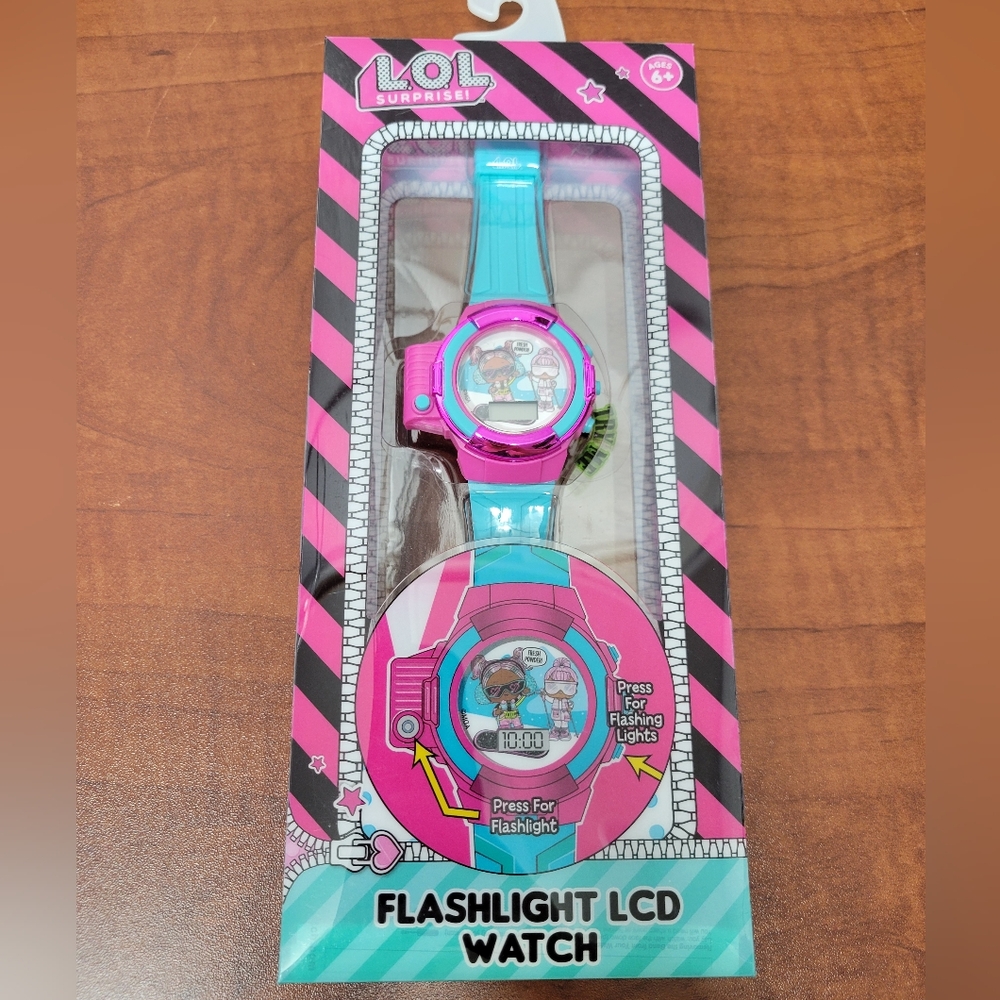 LOL Surprise Flashlight LCD Watch NIB